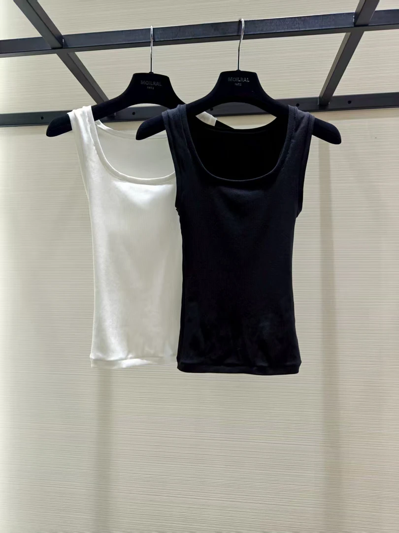 MO夏季新款纯净版色无袖背心吊带