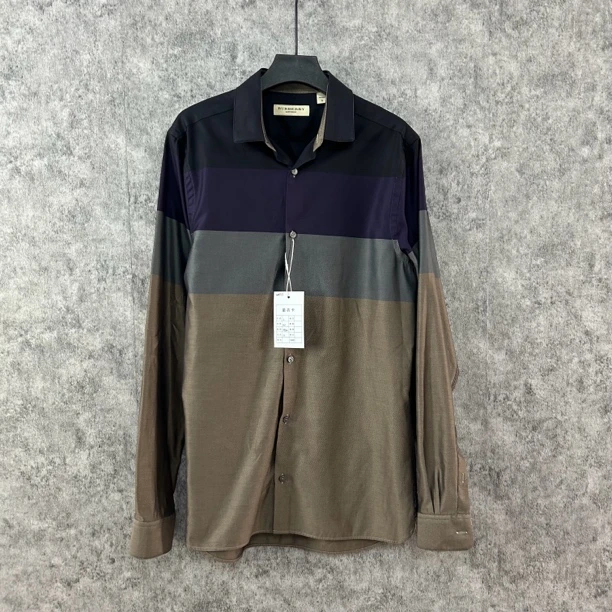 95新 BURBERRY/博柏利 Burberry拼色衬衫