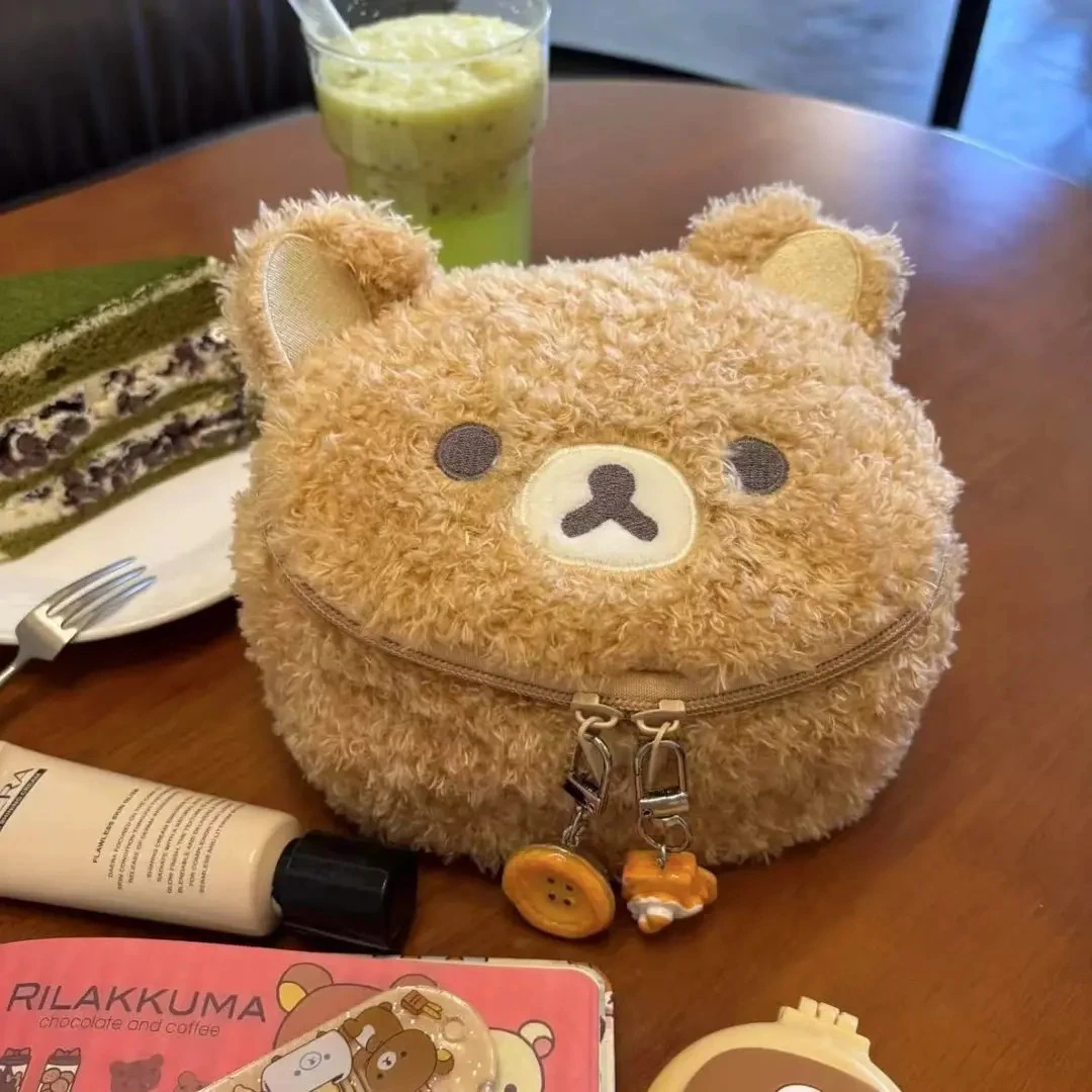 日系可爱轻松Rilakkuma化妆包便携大容量收纳包拍立得包ccd收纳包