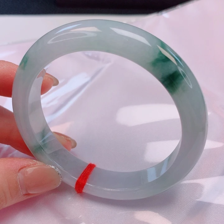 翡翠未镶嵌手镯57。58