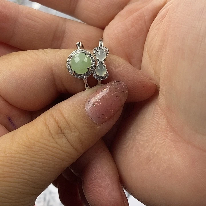 未镶嵌戒指翡翠糖*缅甸