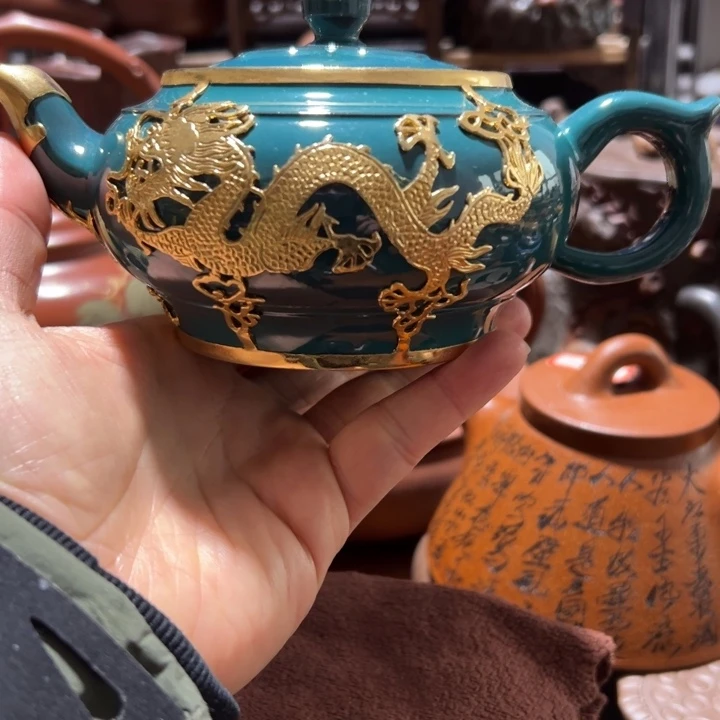 茶壶紫砂紫砂壶收藏起来了！