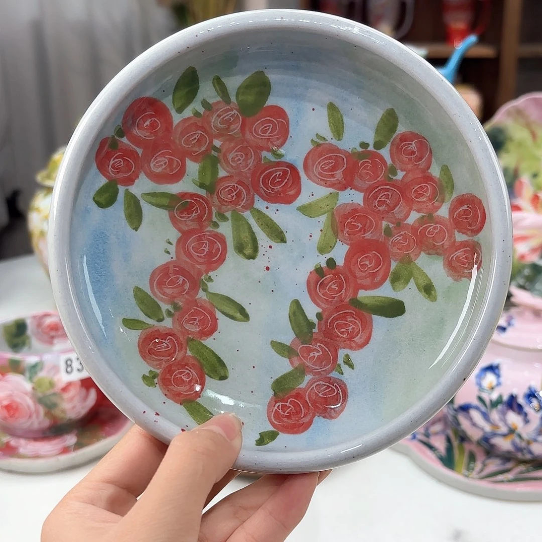 景德镇手绘高温釉下彩陶瓷茶具