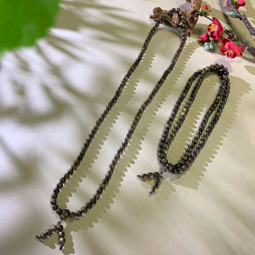 增香沉香木沉香木S8142项链-108粒左右-配瓶-多样性发其一