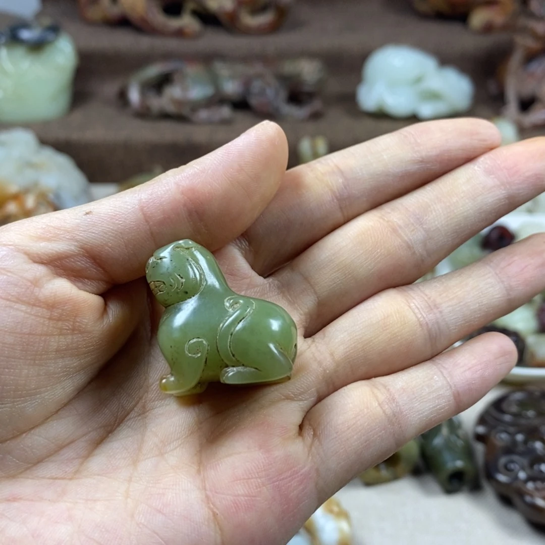 和田玉未镶嵌挂件凯*