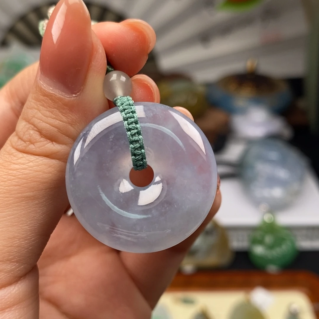 翡翠颈饰未镶嵌缅甸翡翠吊坠项链