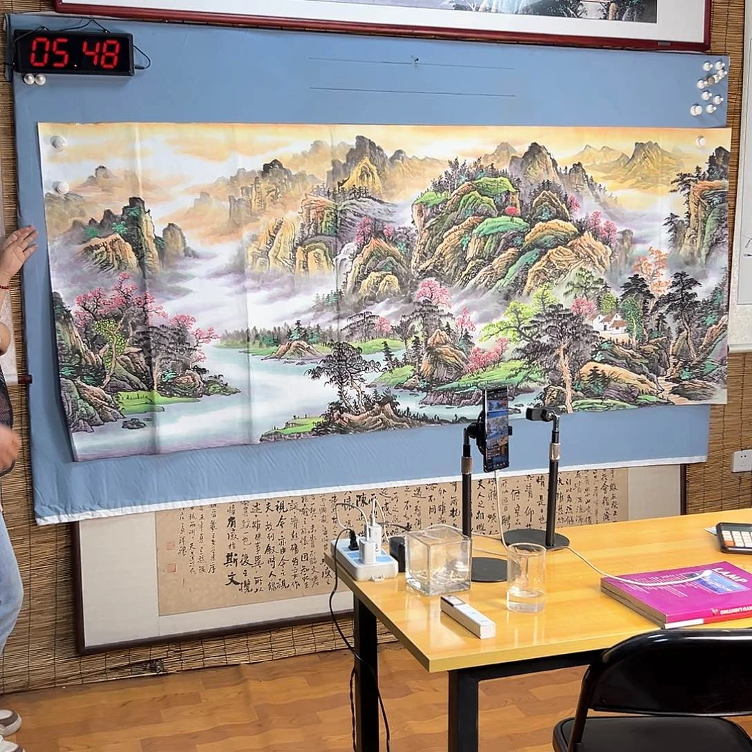 国画548 牡丹之花之叶的颜色与叶相似