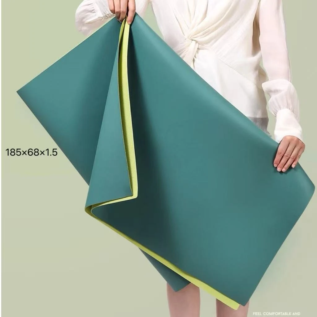 钻石体位线超薄便携式椰壳瑜伽铺巾1.5mm天然橡胶