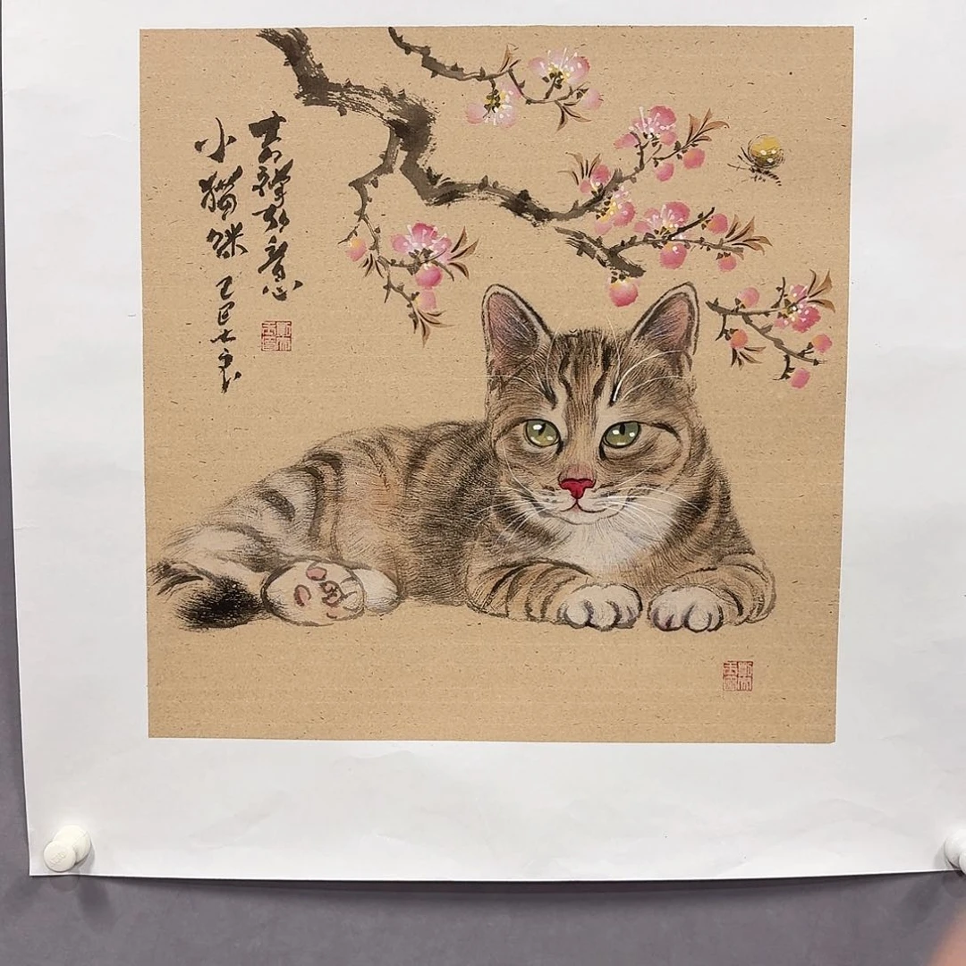 国画亲笔手绘放心去藏