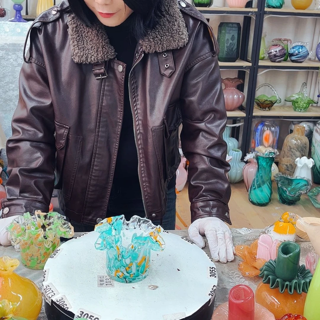 花杯不完美福利家悦琉璃工艺品