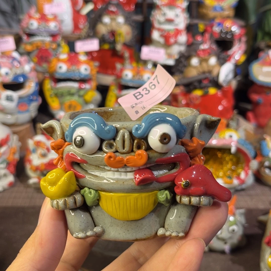 泥塑纯手工茶宠摆件