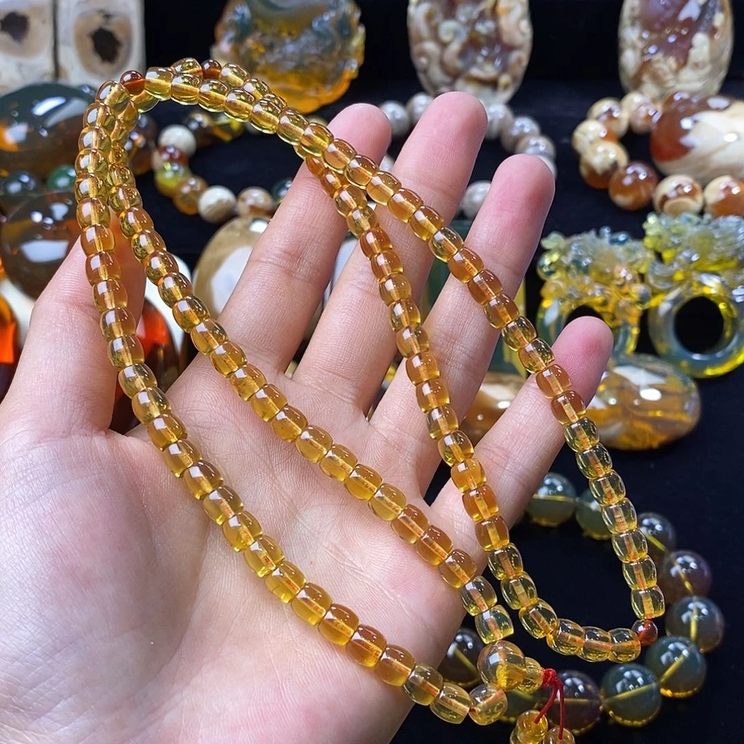 活***着未镶嵌颈饰琥珀17克