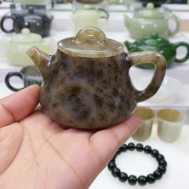 未镶嵌和田玉挂件茶壶