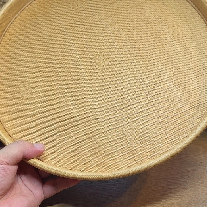 循***行胡老师东阳竹编茶盘