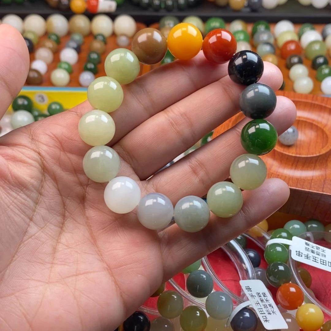 和田玉未镶嵌珠宝半成品卡14多宝y