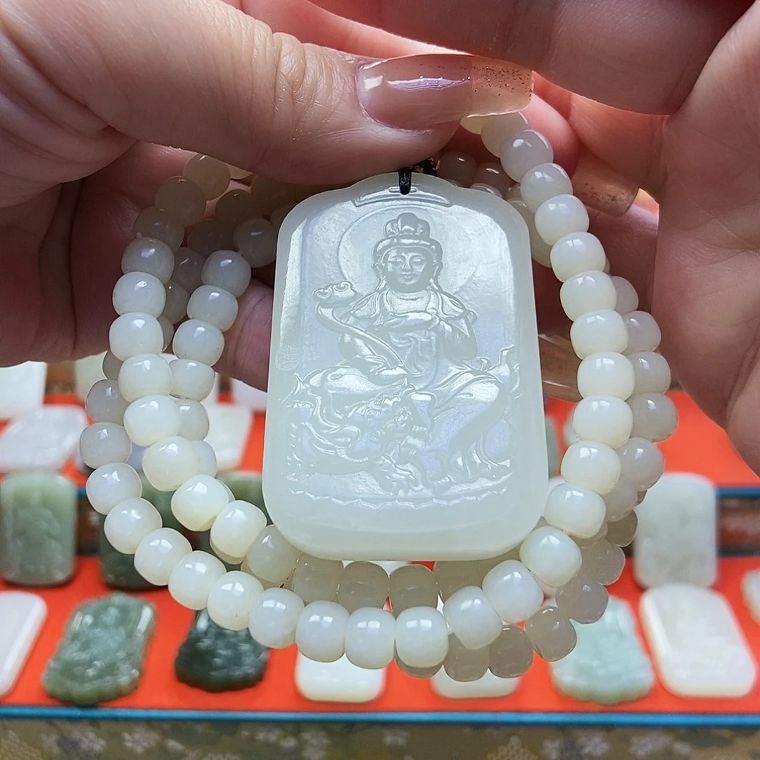 颈饰未镶嵌和田玉浅**暖