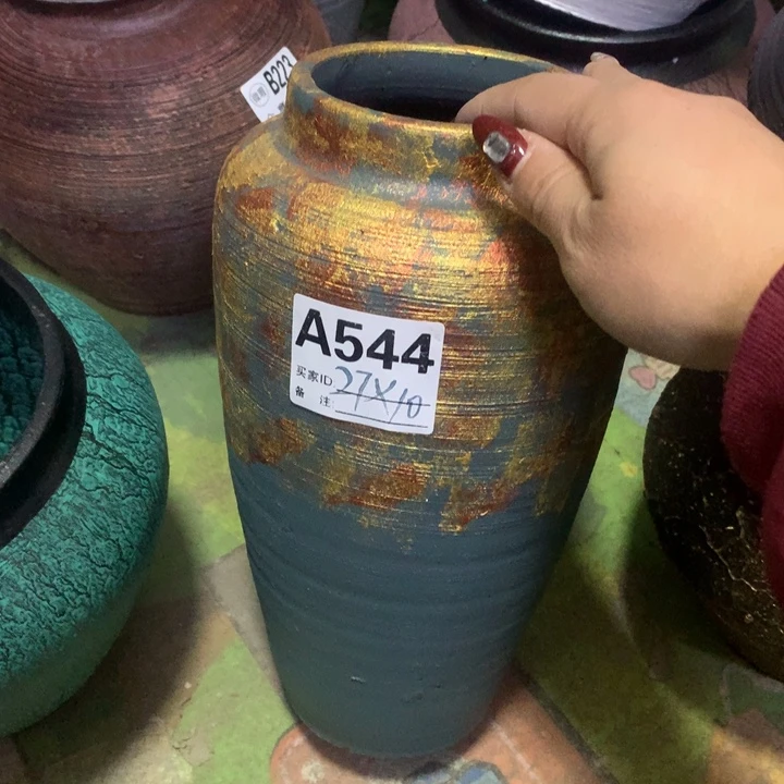【闪购商品】红陶粗糙盆默认打孔高28口10