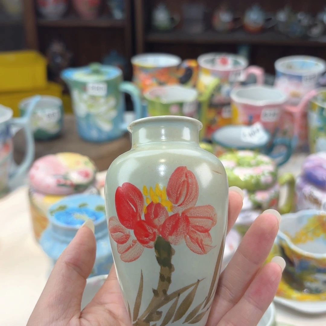 景德镇手绘高温釉下彩陶瓷茶具