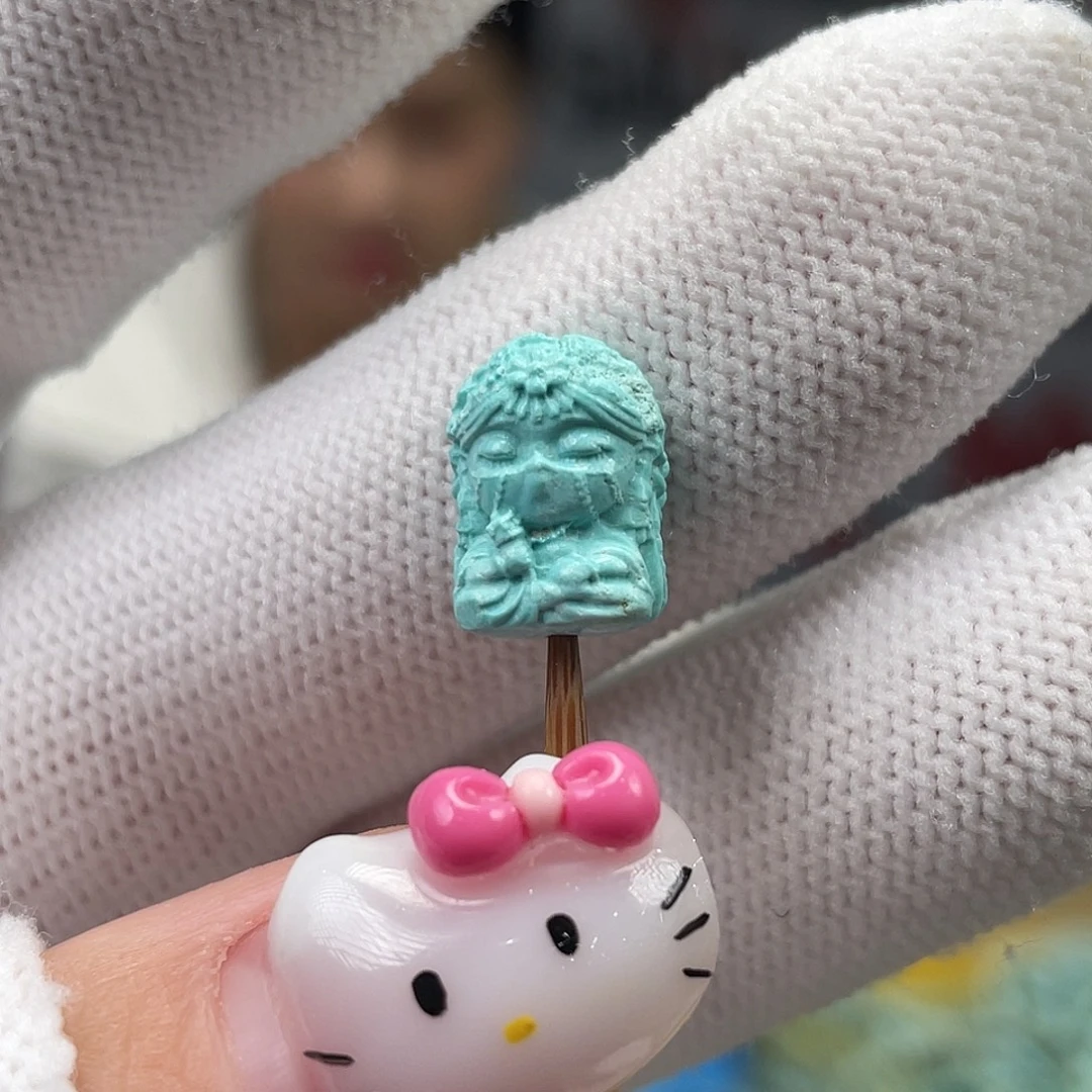 绿松石未镶嵌挂件