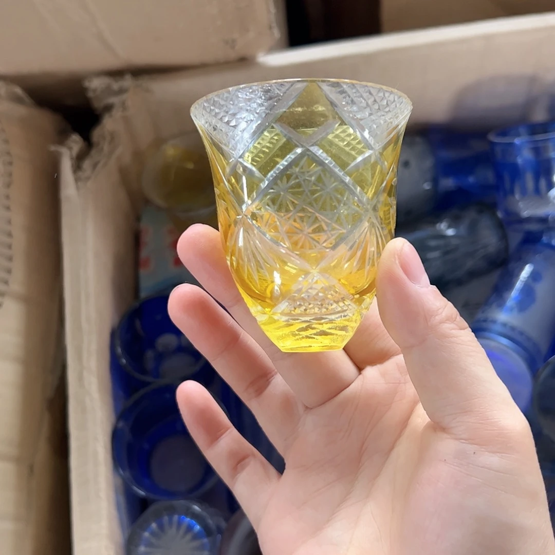 水晶玻璃高脚款微瑕一个
