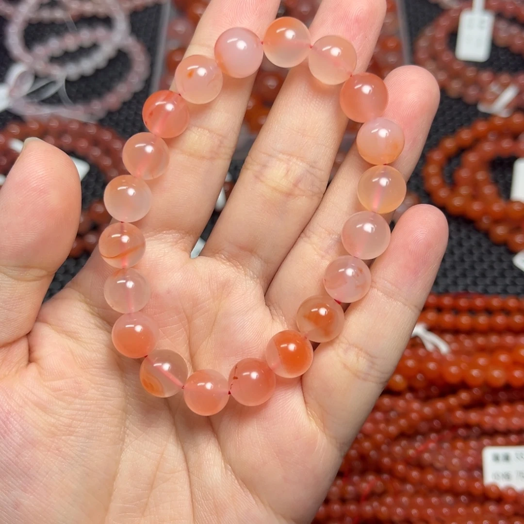 南红玛瑙未镶嵌手链