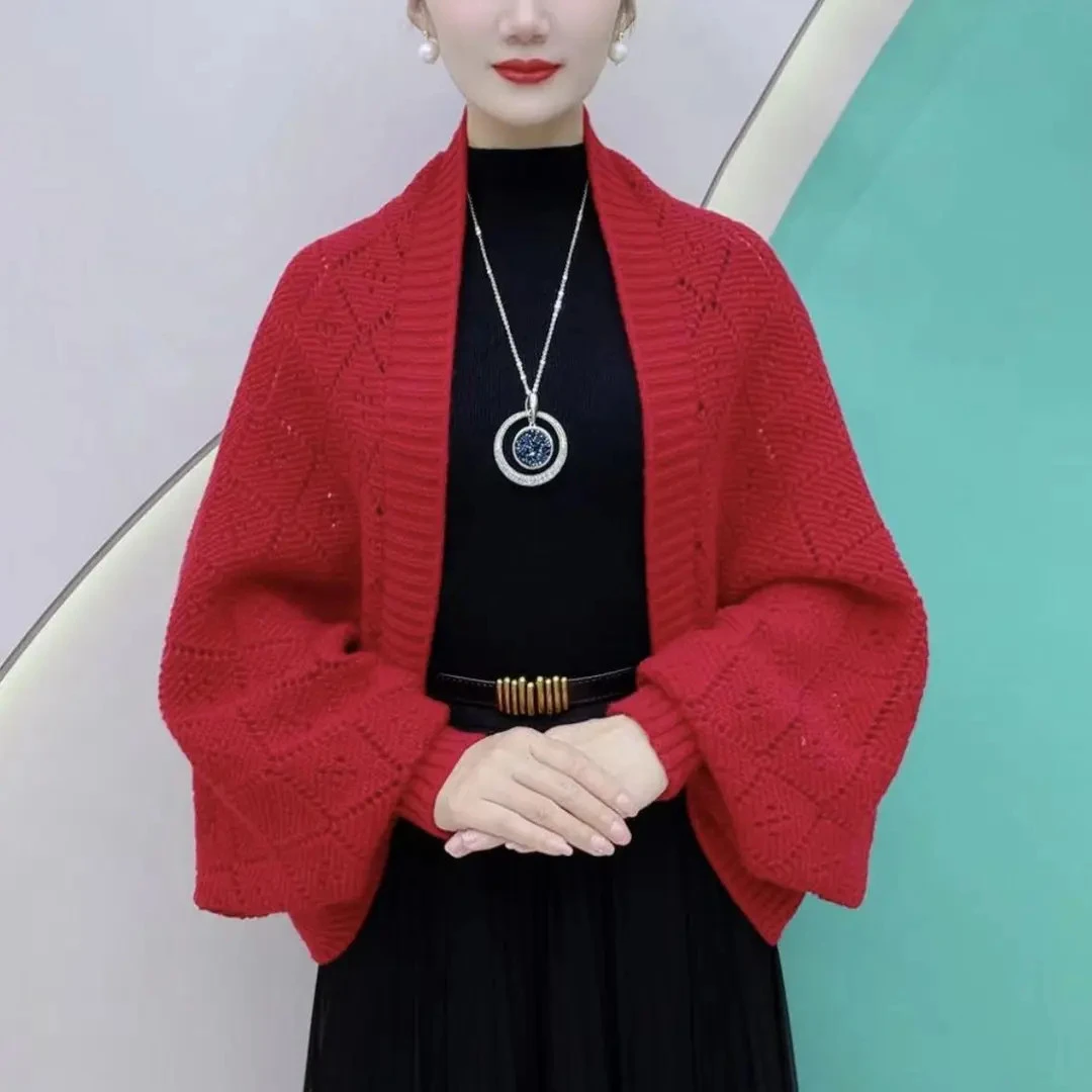 披肩外搭洋气高档2025年新款秋冬季针织百搭披肩保暖围巾宽松开衫