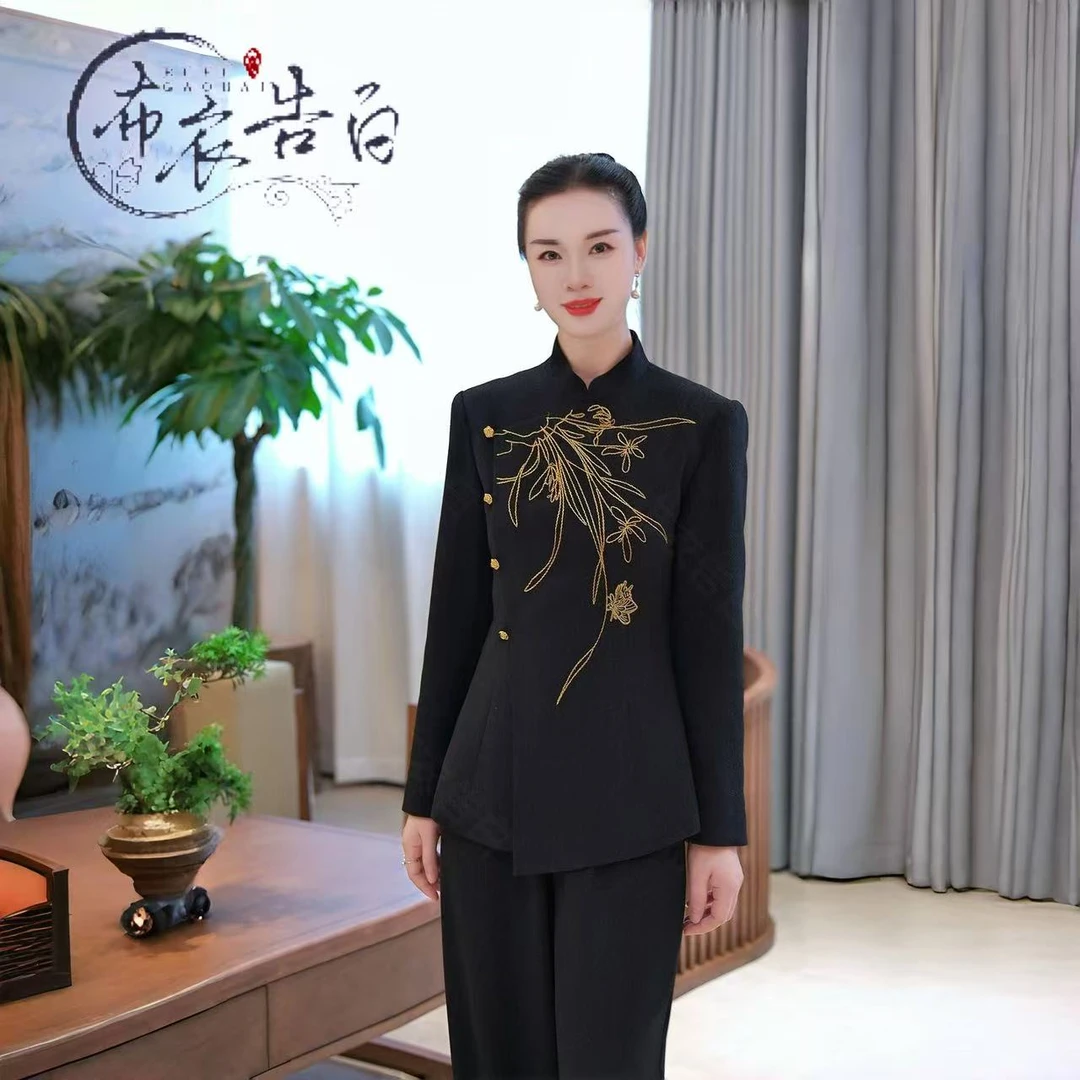 马姑娘专属BYGB-2025秋季新款新中式国风高端气质套装2833