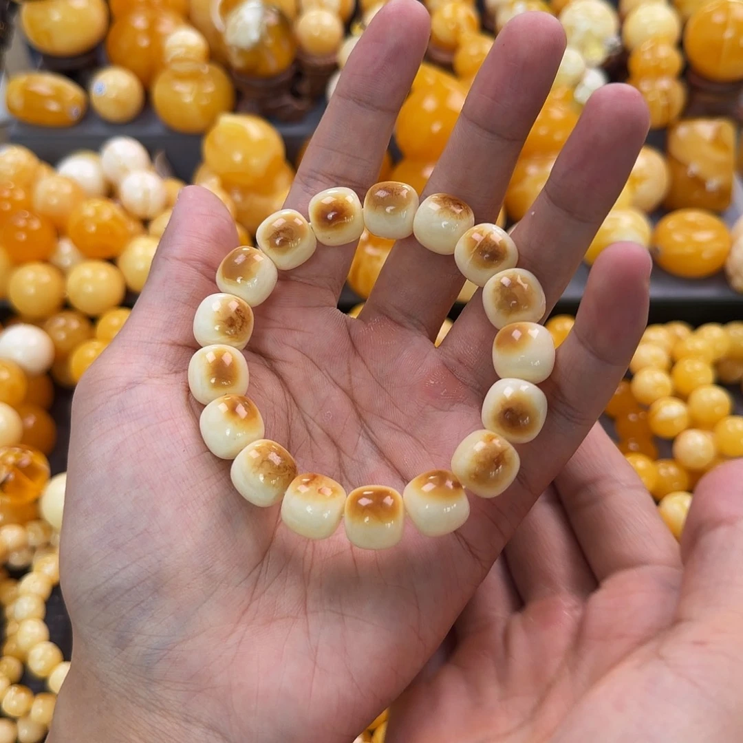 琥珀未镶嵌珠宝奇石13mm同料