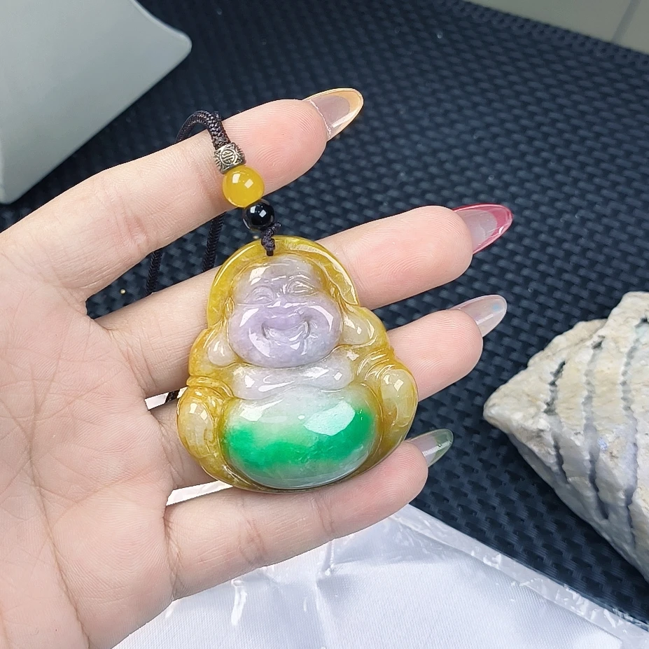 （聚宝严选）D386三彩佛公套装吊坠妈妈款精致精美百搭时尚