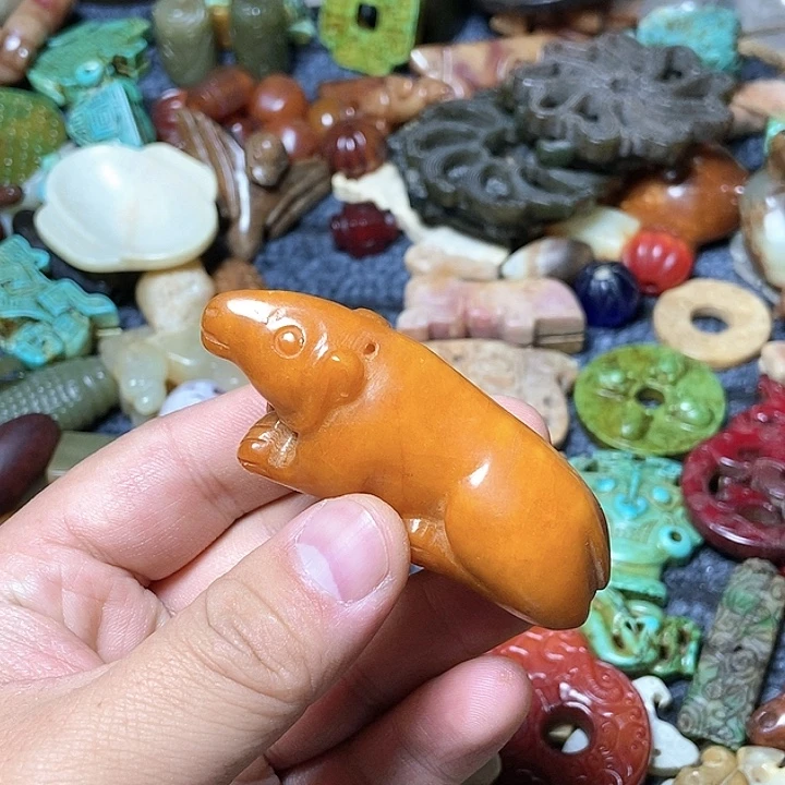 和田玉未镶嵌颈饰136