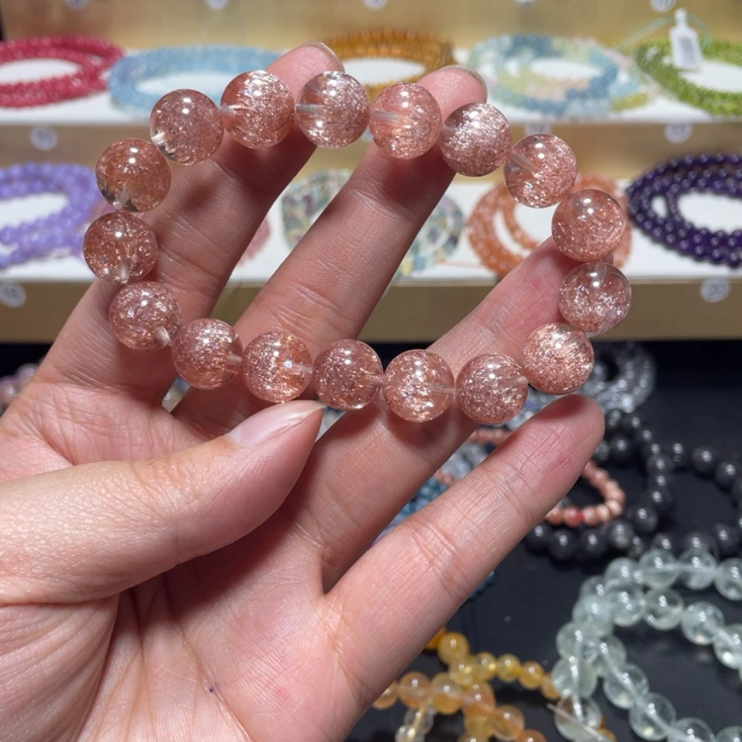 【闪购商品】水晶手链银S800镀金镶嵌咖**凯