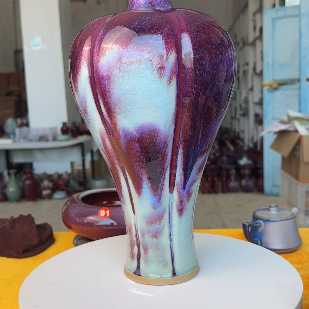 啊***呜摆件郑家钧窑摆件