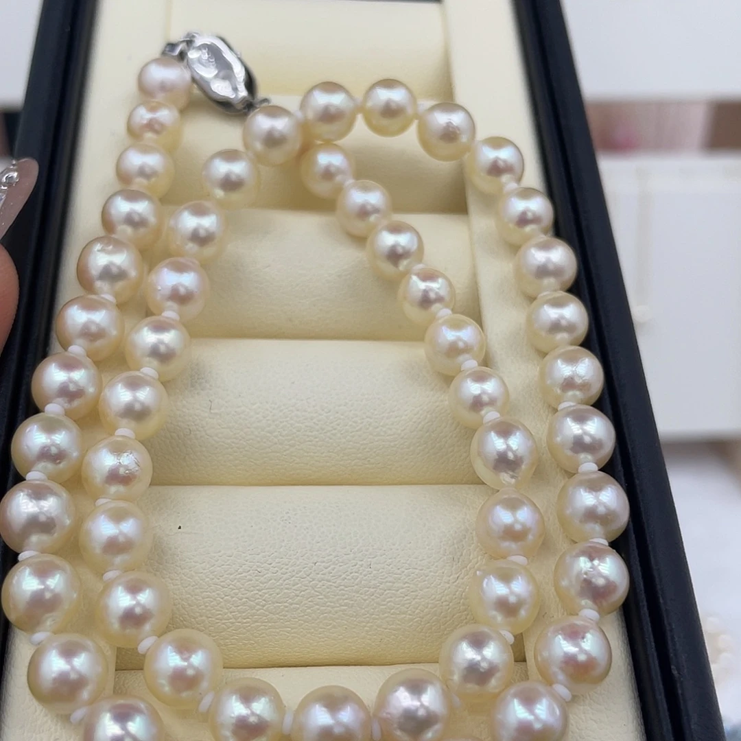 海水珍珠颈饰银S925镶嵌