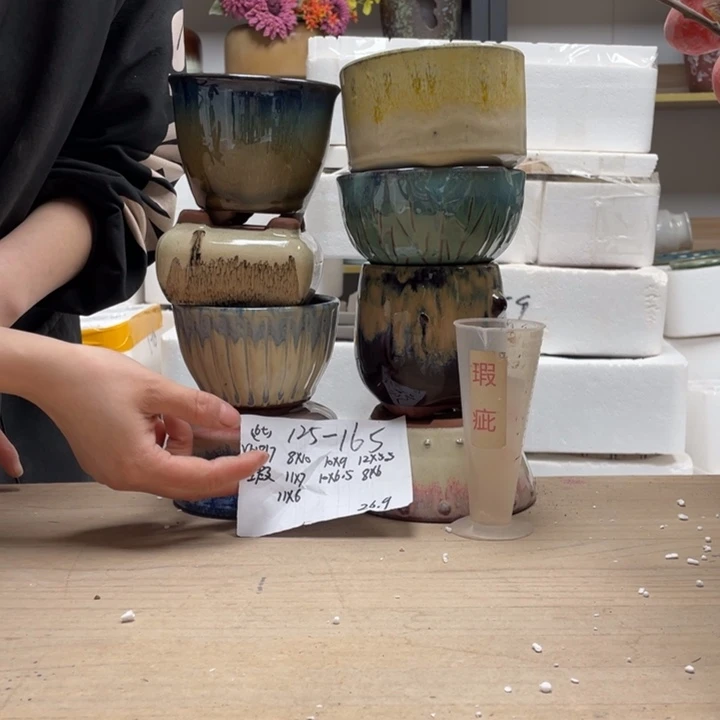 粗陶多肉花盆微瑕165