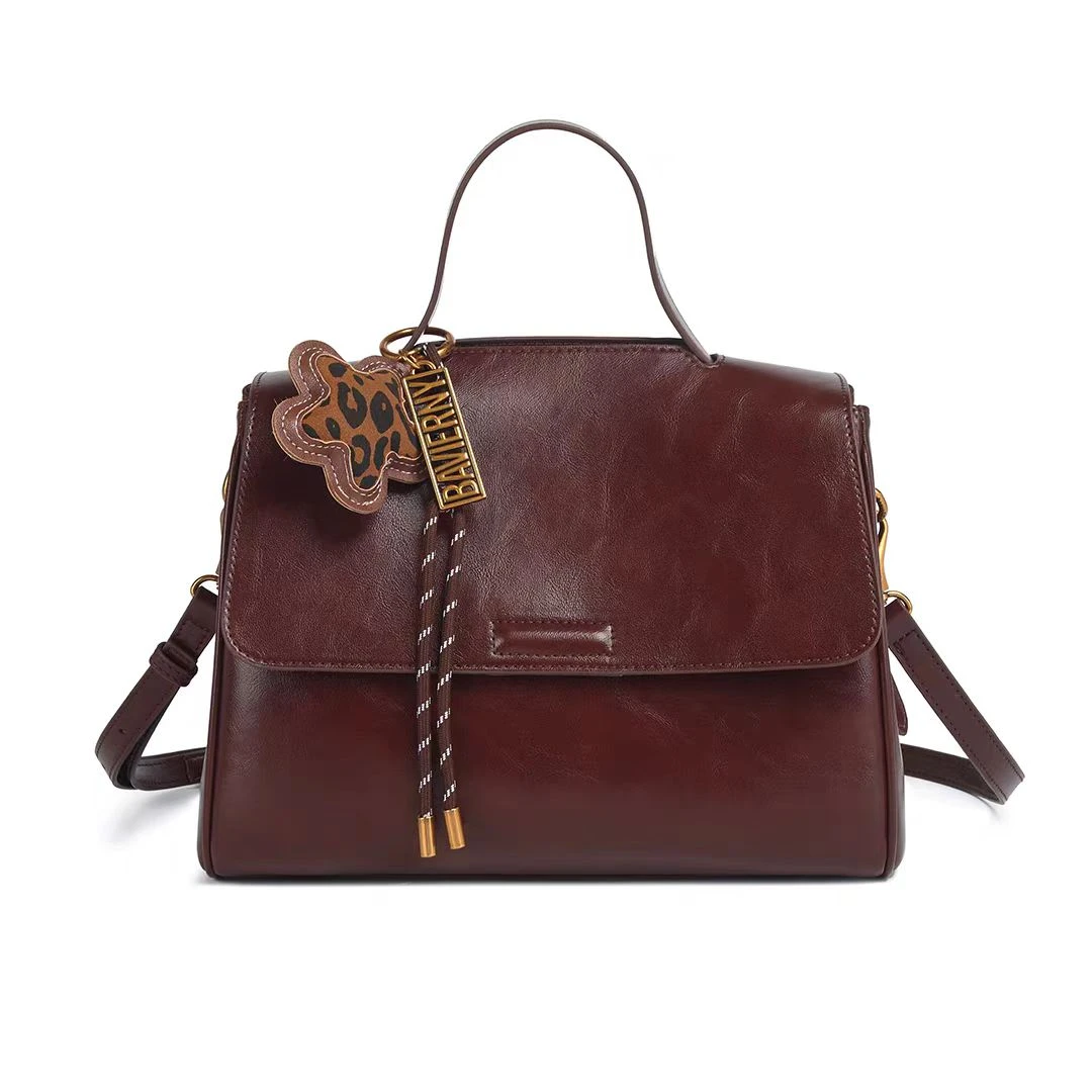 七七原创设计女包高级感时尚轻奢复古棕色大容量手提单肩斜挎包15