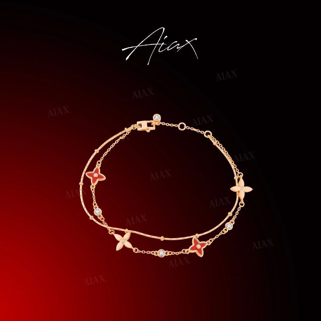 AIAX  镀K金【幸运链】新春限定招财经典四叶手链TSS7219