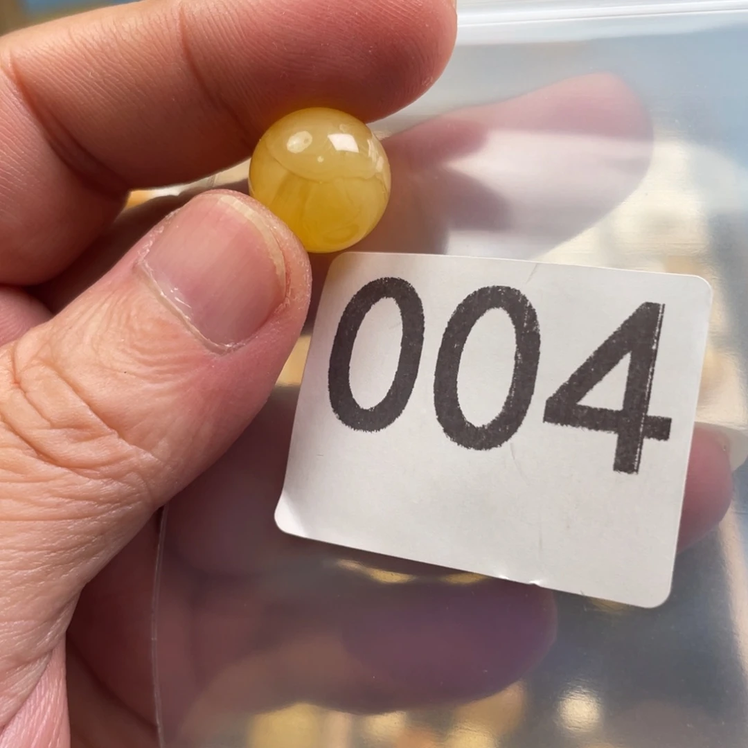 未镶嵌琥珀裸石14圆珠