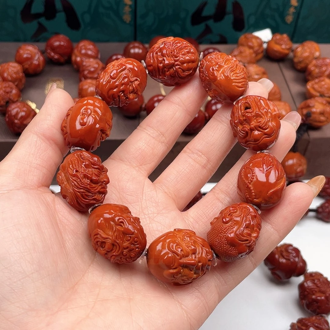 橄榄核手串张*十八罗汉