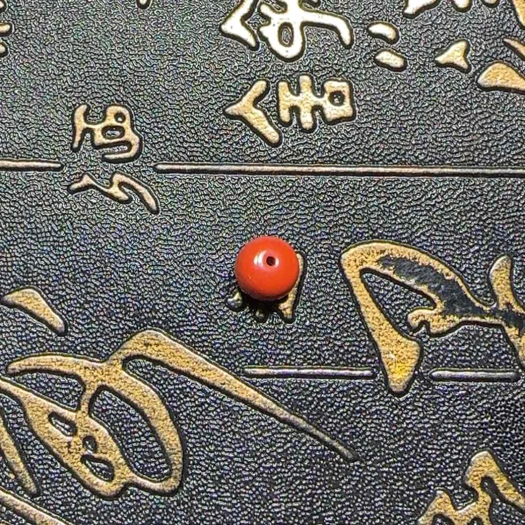 南红玛瑙未镶嵌原矿锦红老型单珠8mm