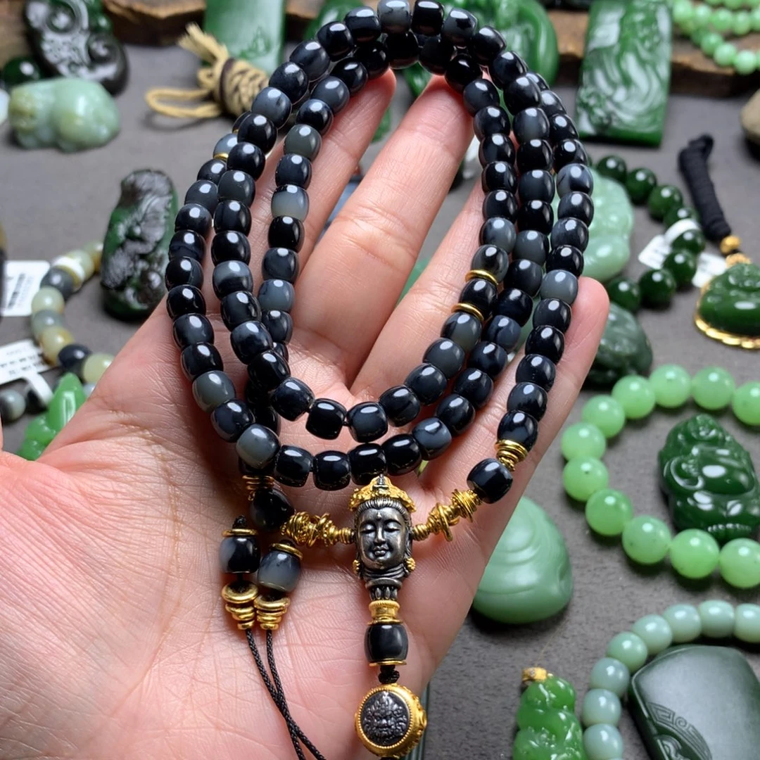 毛衣链未镶嵌和田玉