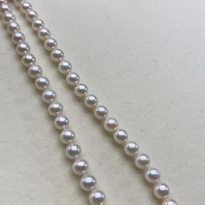 淡水珍珠颈饰银S925镶嵌➕6.7高品极光炫彩