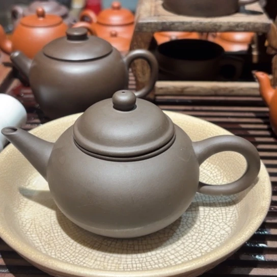 紫砂壶紫砂壶八十年代一厂黑料200c c