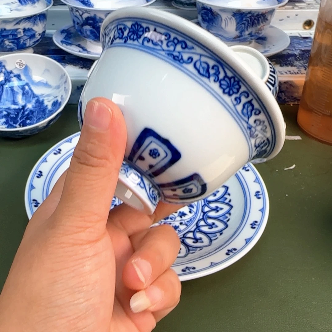 景德镇纯手绘茶具圆圆214