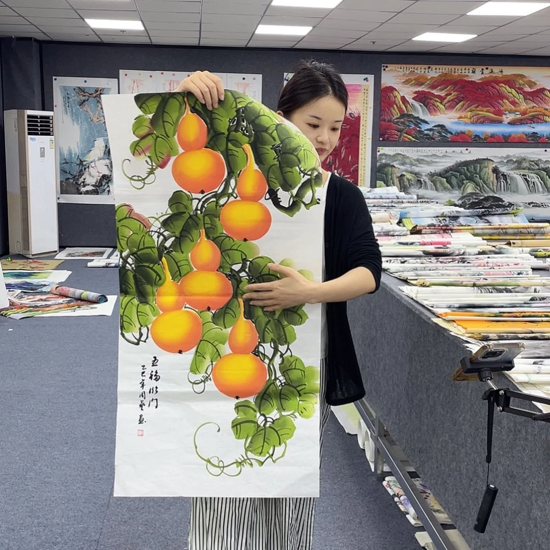 国画作品小姐姐放漏…