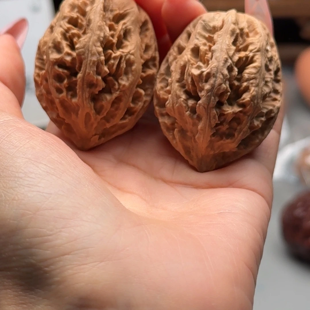 文玩核桃把件楸百核104花皮