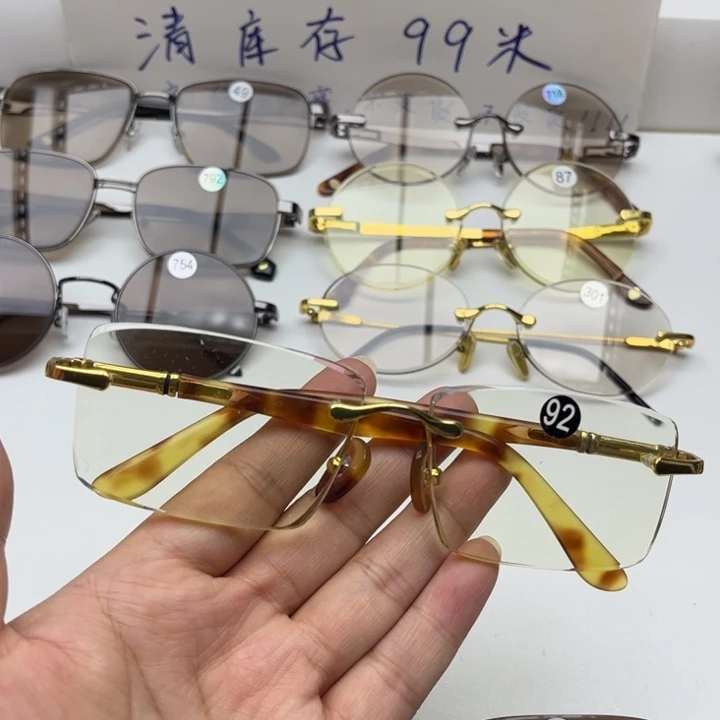 无框款竹叶青商务帽腿，92