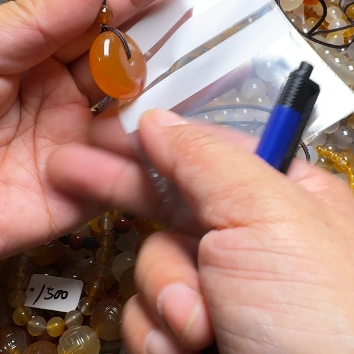 玛瑙/玉髓颈饰合金溜*007