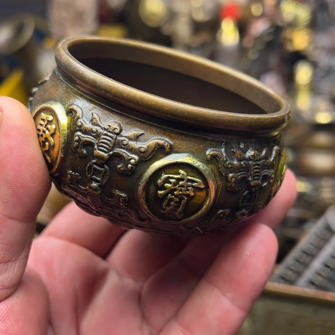 茶壶香炉铜器摆件
