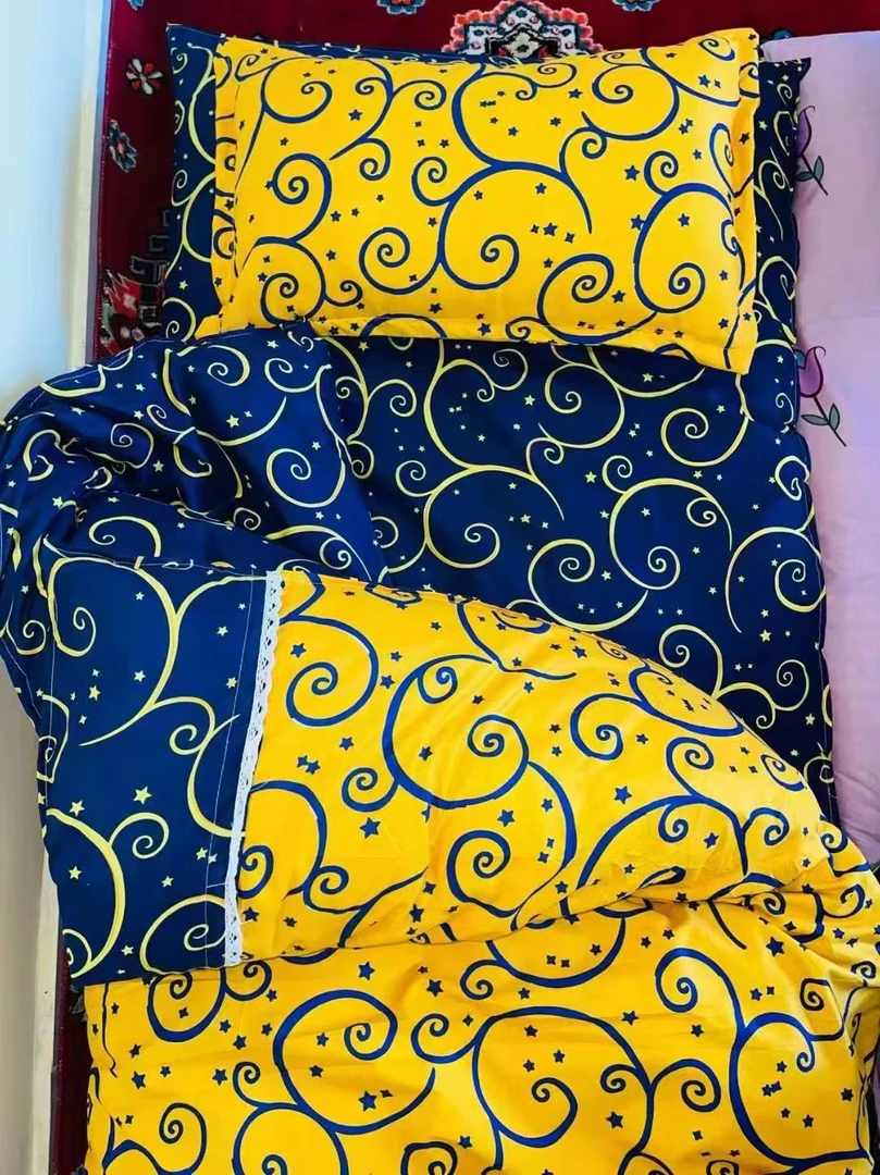 新疆纯棉三件被套成人学生加厚印花