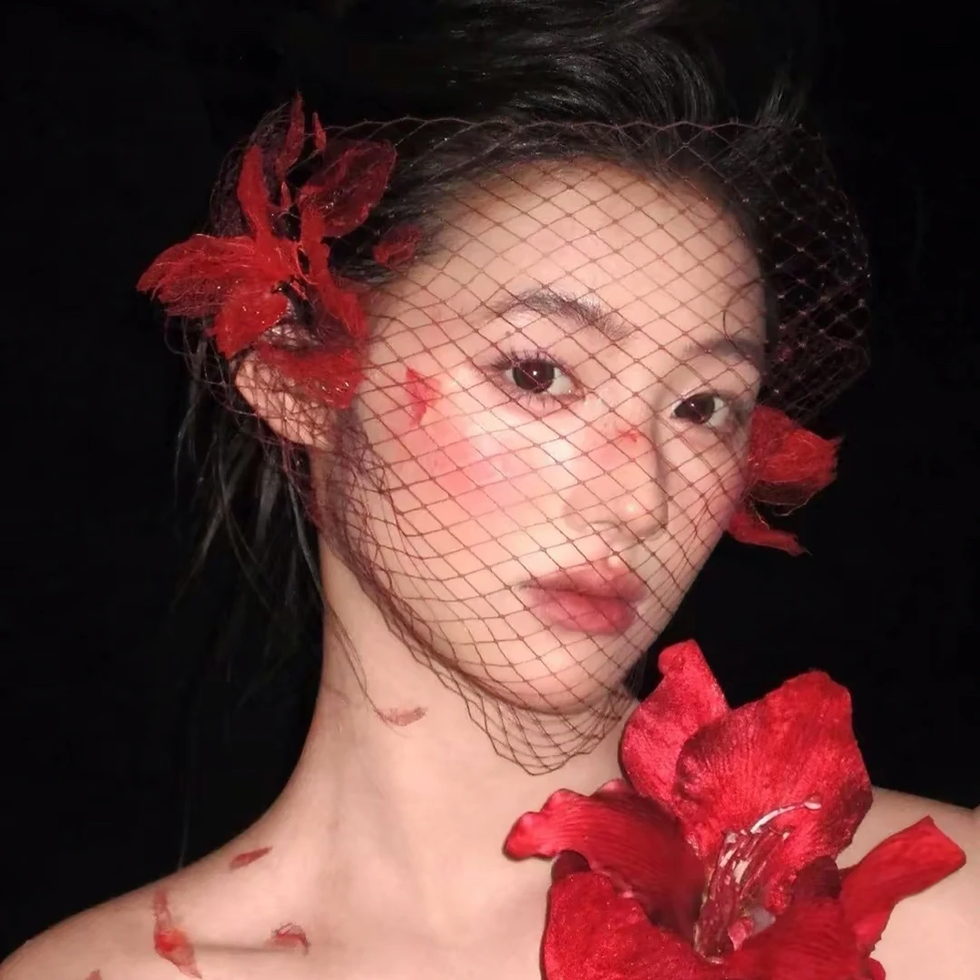 1396新娘头饰小众韩式法式复古晨袍头饰